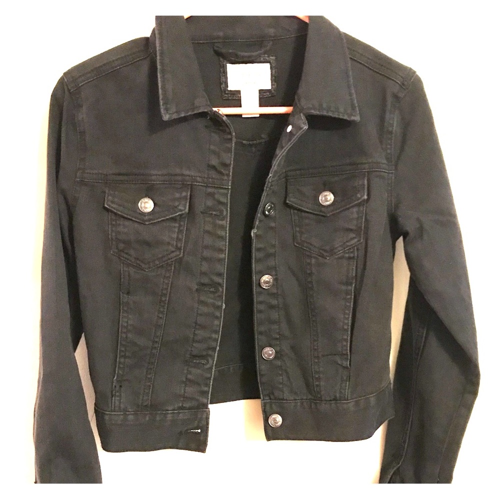 Forever 21 crop top jean jacket